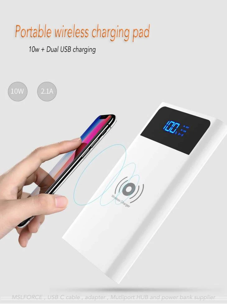Wireless Charging Power Bank Quick Charging