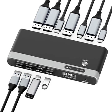 USB C Til DP MST HUB 4K60Hz Til MacBook M1 M2 M3